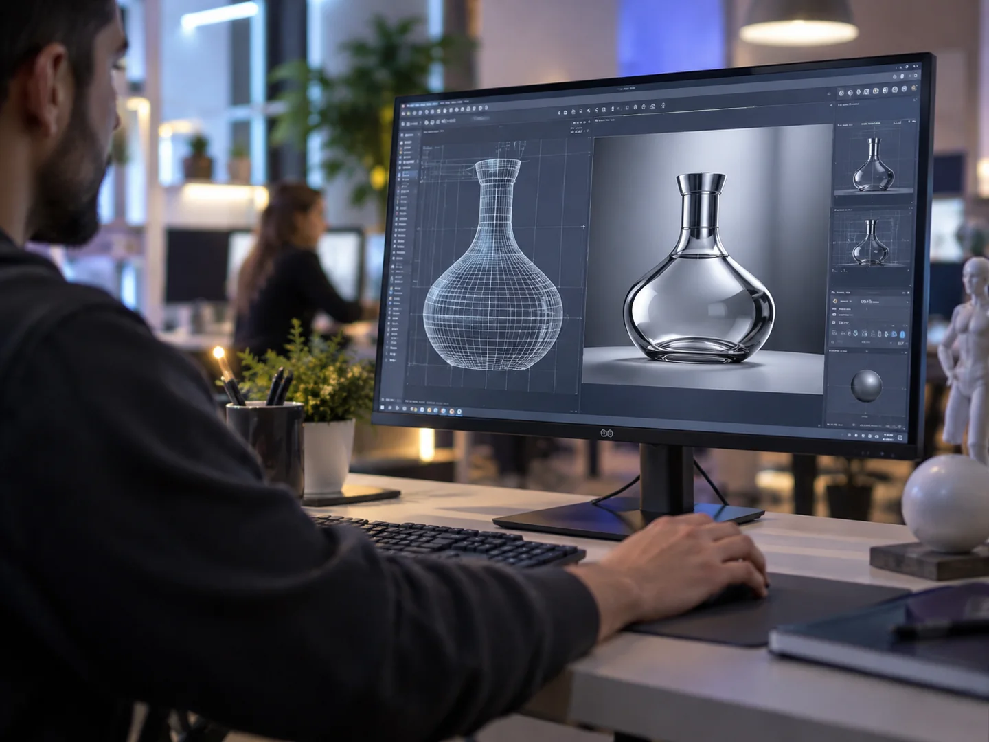 AI-generated illustration: CGI production detail