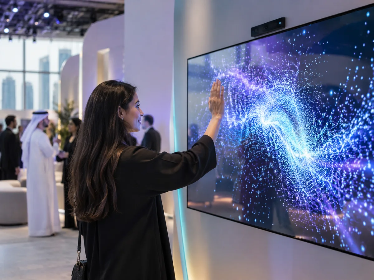 AI-generated illustration: Gesture-controlled experience